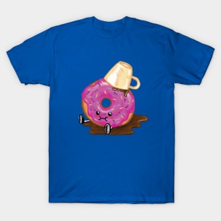 Clumsy Donut Spilled His Coffee T-Shirt